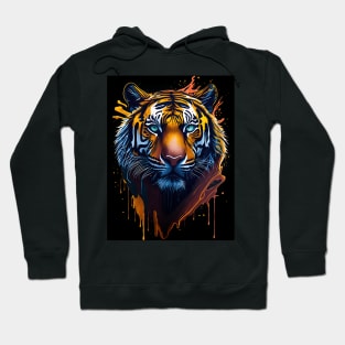 Splash Art of a Tiger Hoodie